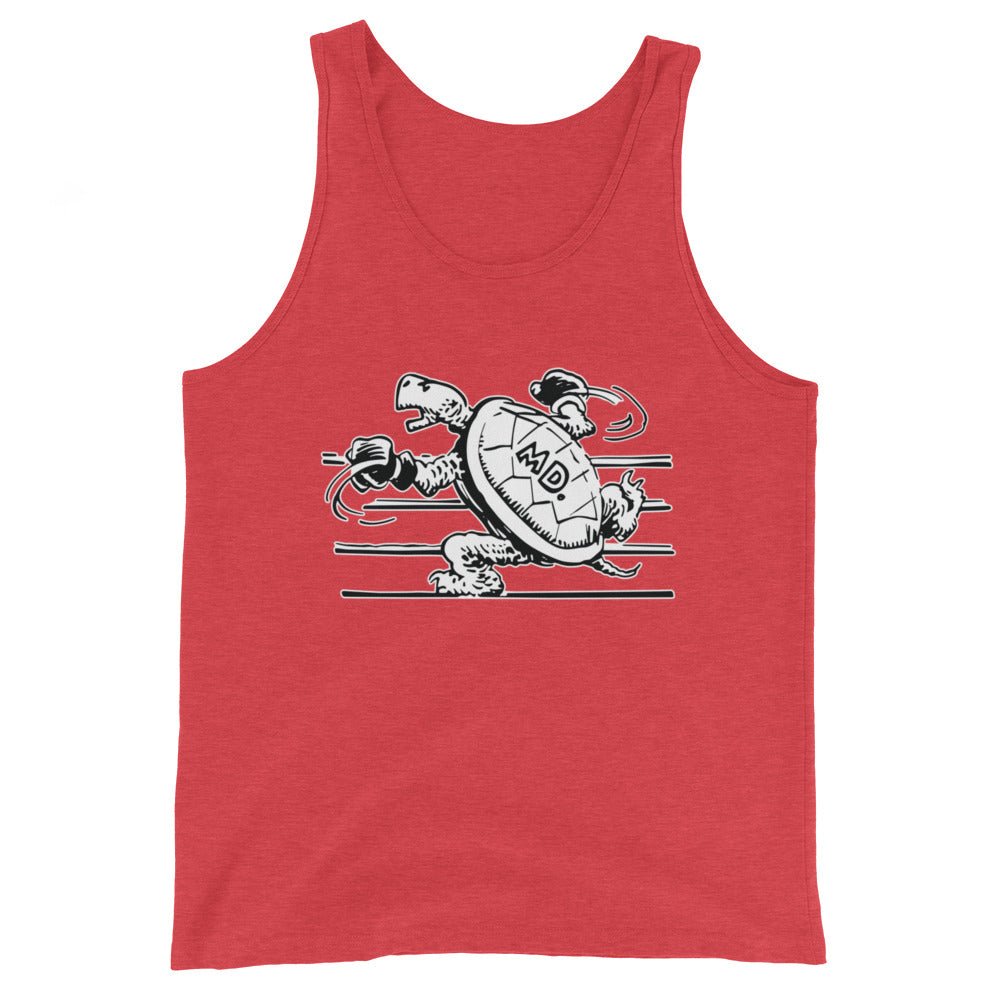 Vintage Maryland Terrapin Men's Tank Top - 1950 Boxing Terrapin Art Mens Tank Top - rivalryweek