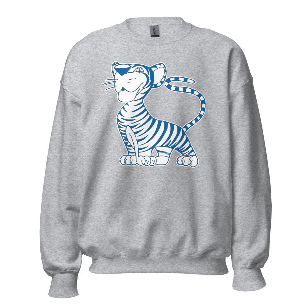 Vintage Memphis Crew Neck Sweatshirt - 1960s Memphis Tiger Mascot Art Sweatshirt - rivalryweek