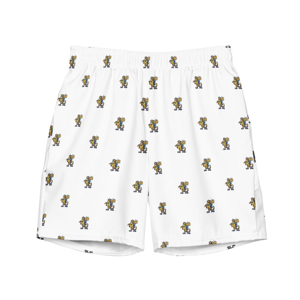 Vintage Michigan Swim Trunks - 1967 Wolverine Big Stick White Pattern Swim Trunks - Rivalry Week