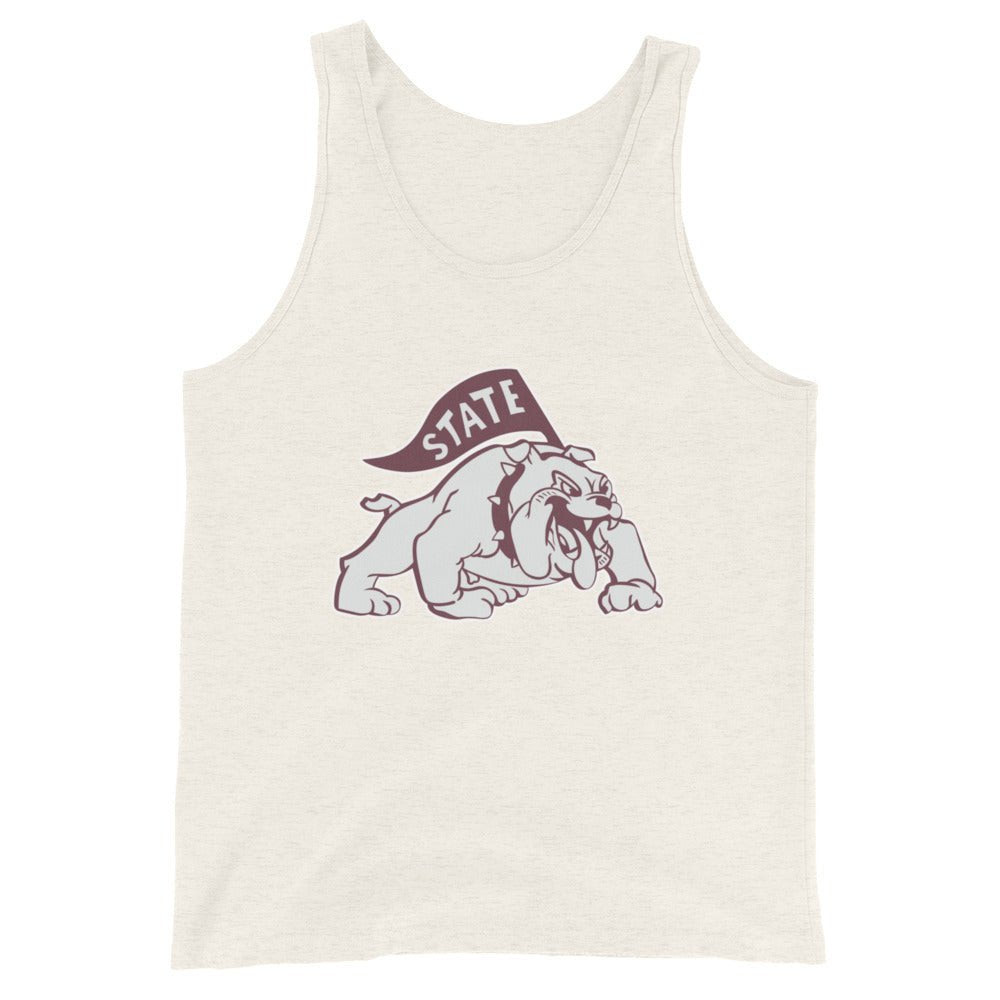 Vintage Mississippi State Men's Tank Top - 1950s State Bulldog Art Mens Tank Top - rivalryweek