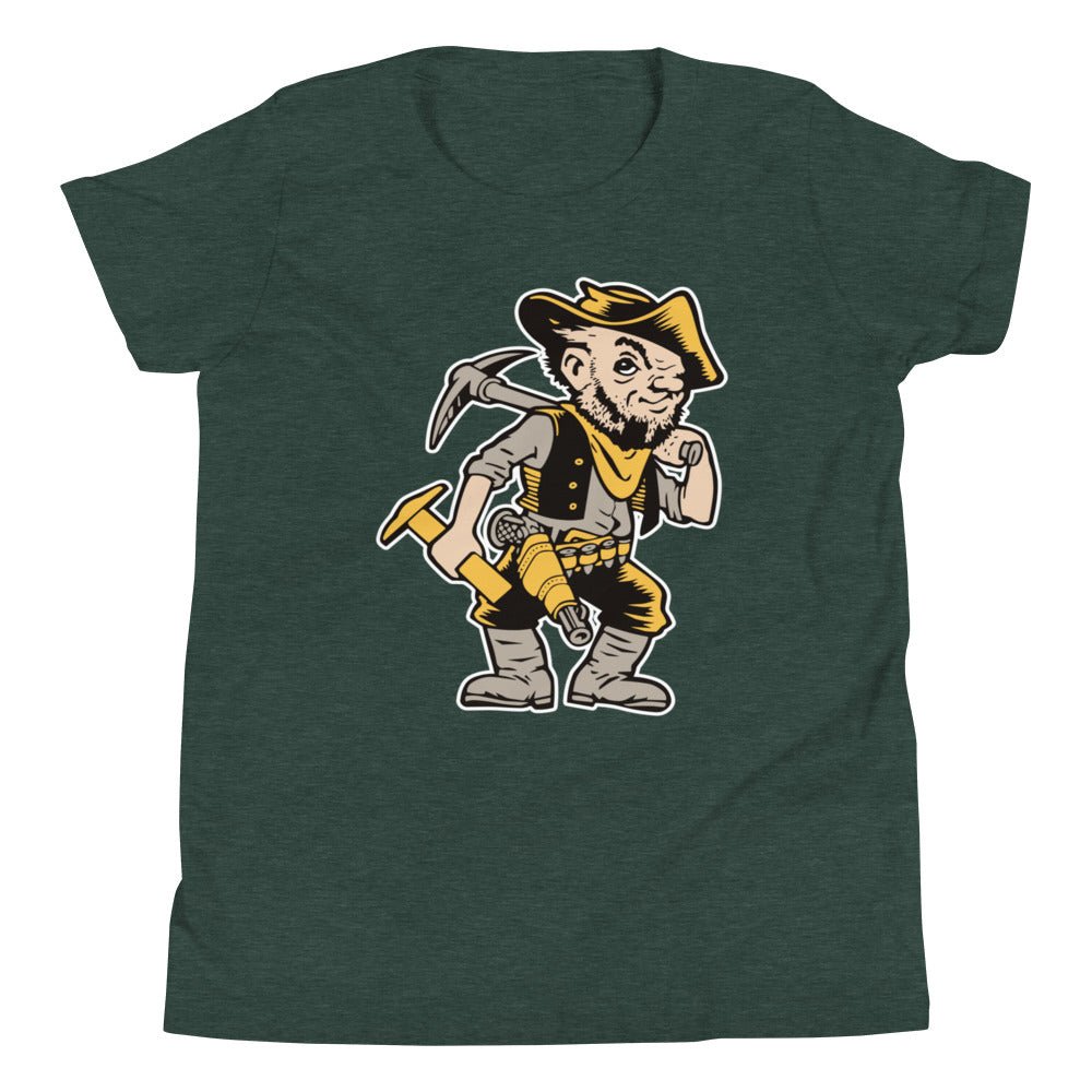 Vintage Missouri S&T (Mines) Kids Youth Shirt - 1940s Missouri Miner Art Youth Staple Tee - Rivalry Week