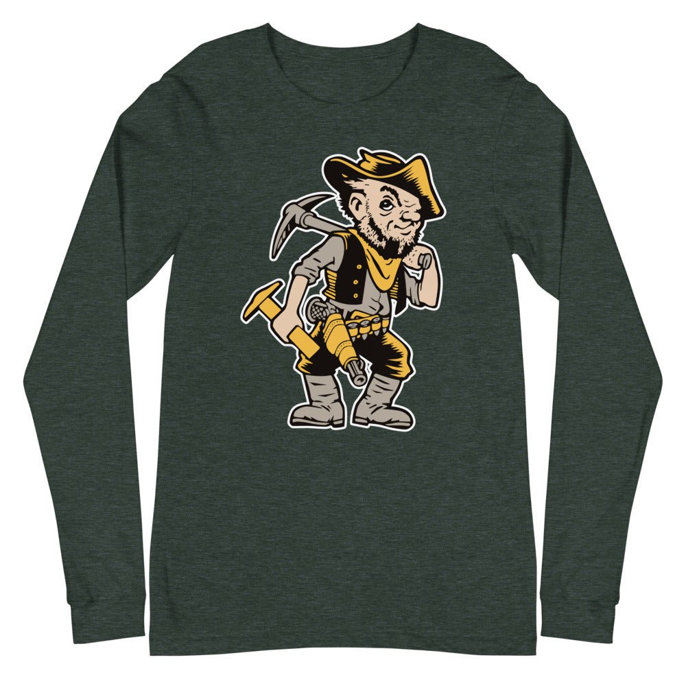 Vintage Missouri S&T (Mines) Long Sleeve Shirt - 1940s Missouri Miner Art Long Sleeve Shirt - Rivalry Week