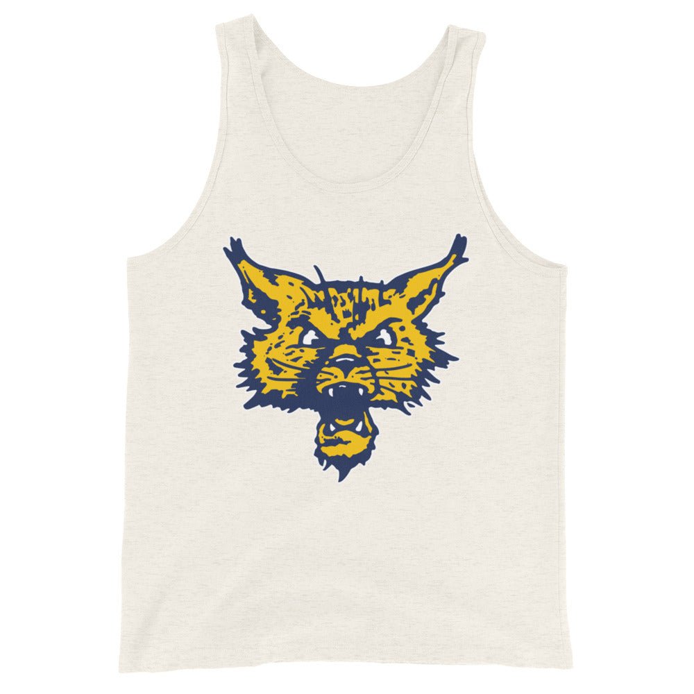 Vintage Montana State Men's Tank Top - 1950s Wild Cat Art Mens Tank Top - Rivalry Week