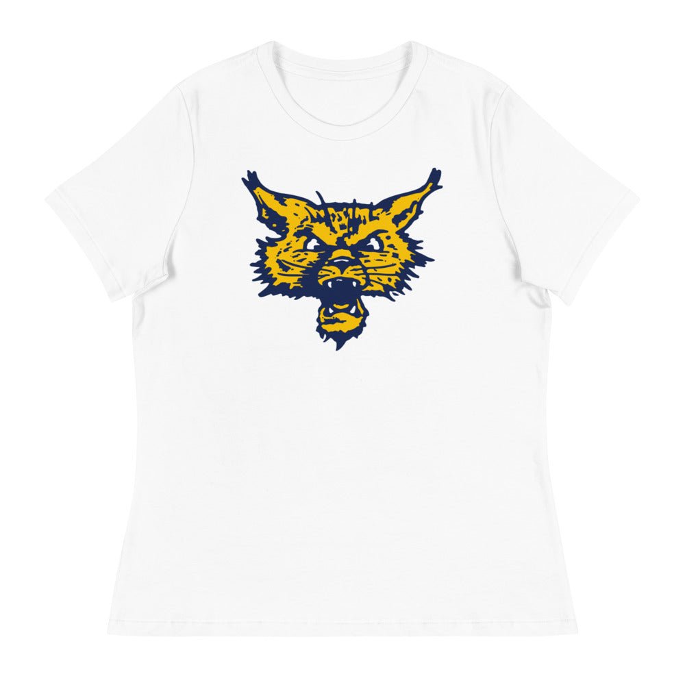 Vintage Montana State Women's Relaxed Shirt - 1950s Wild Cat Art W Relaxed T Shirt - Rivalry Week