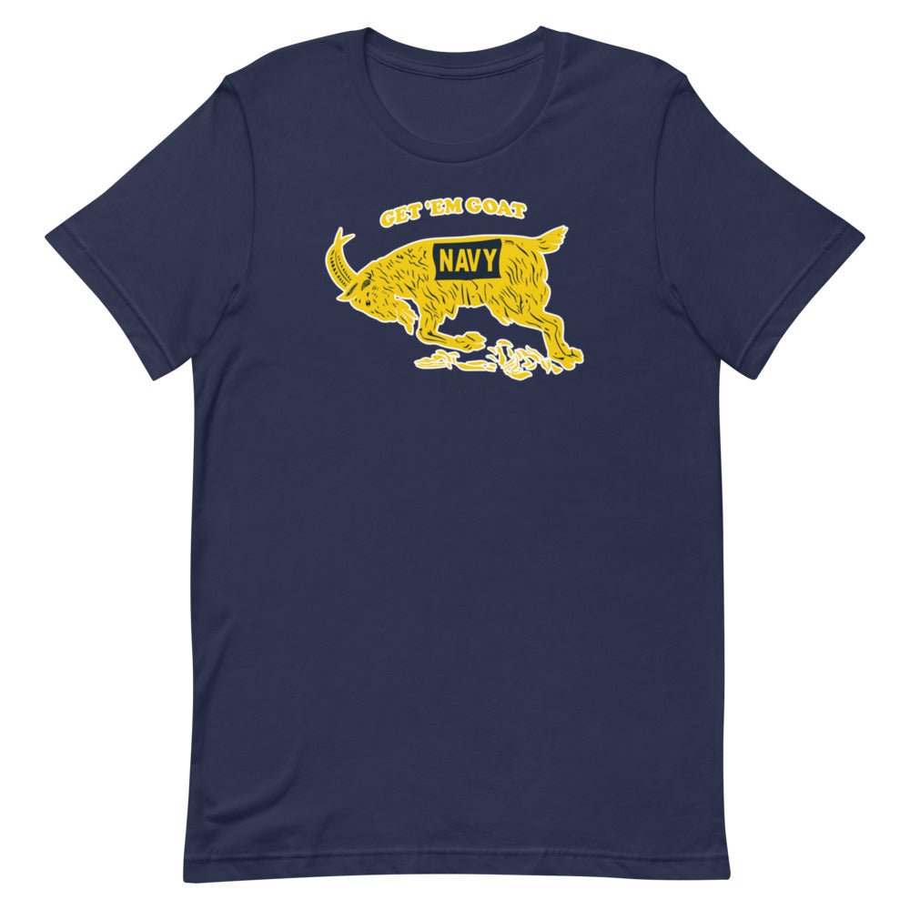 Vintage Navy Shirt - 1942 Navy Get 'Em Goat Art Shirt - rivalryweek