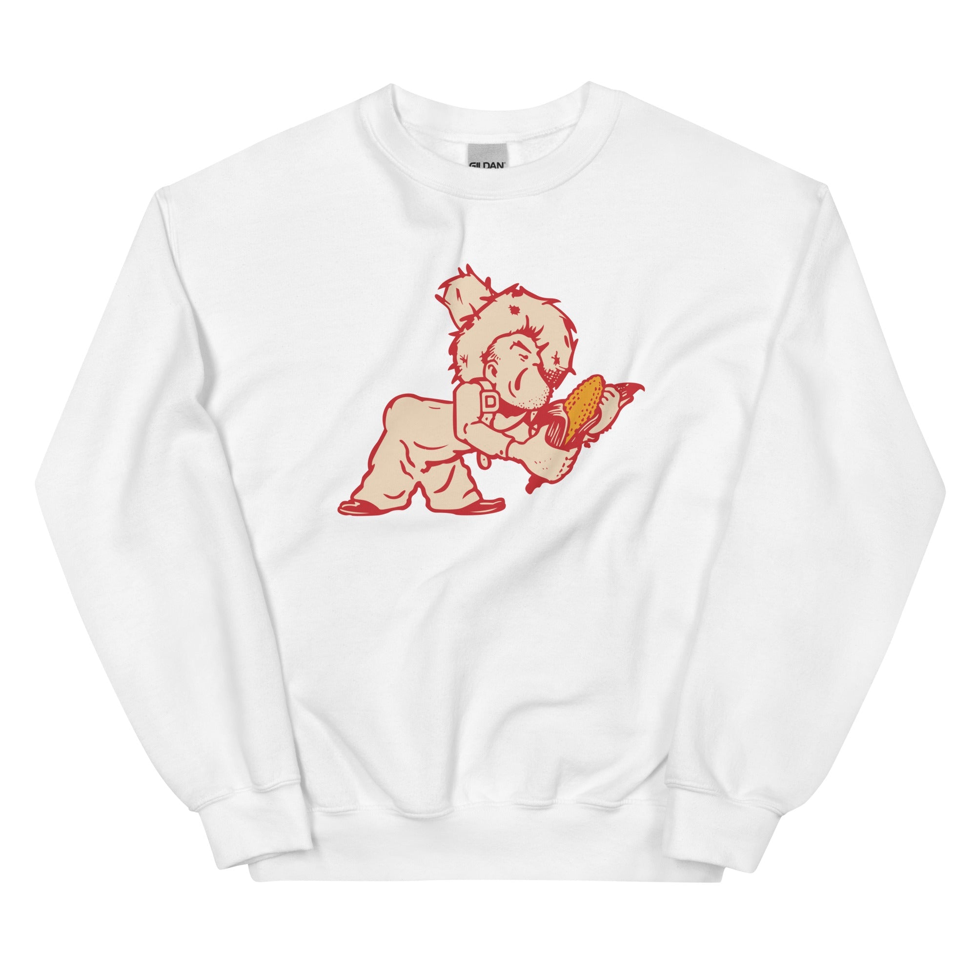 Vintage Nebraska Crew Neck Sweatshirt - 1951 Cornhuskers Art Sweatshirt - rivalryweek