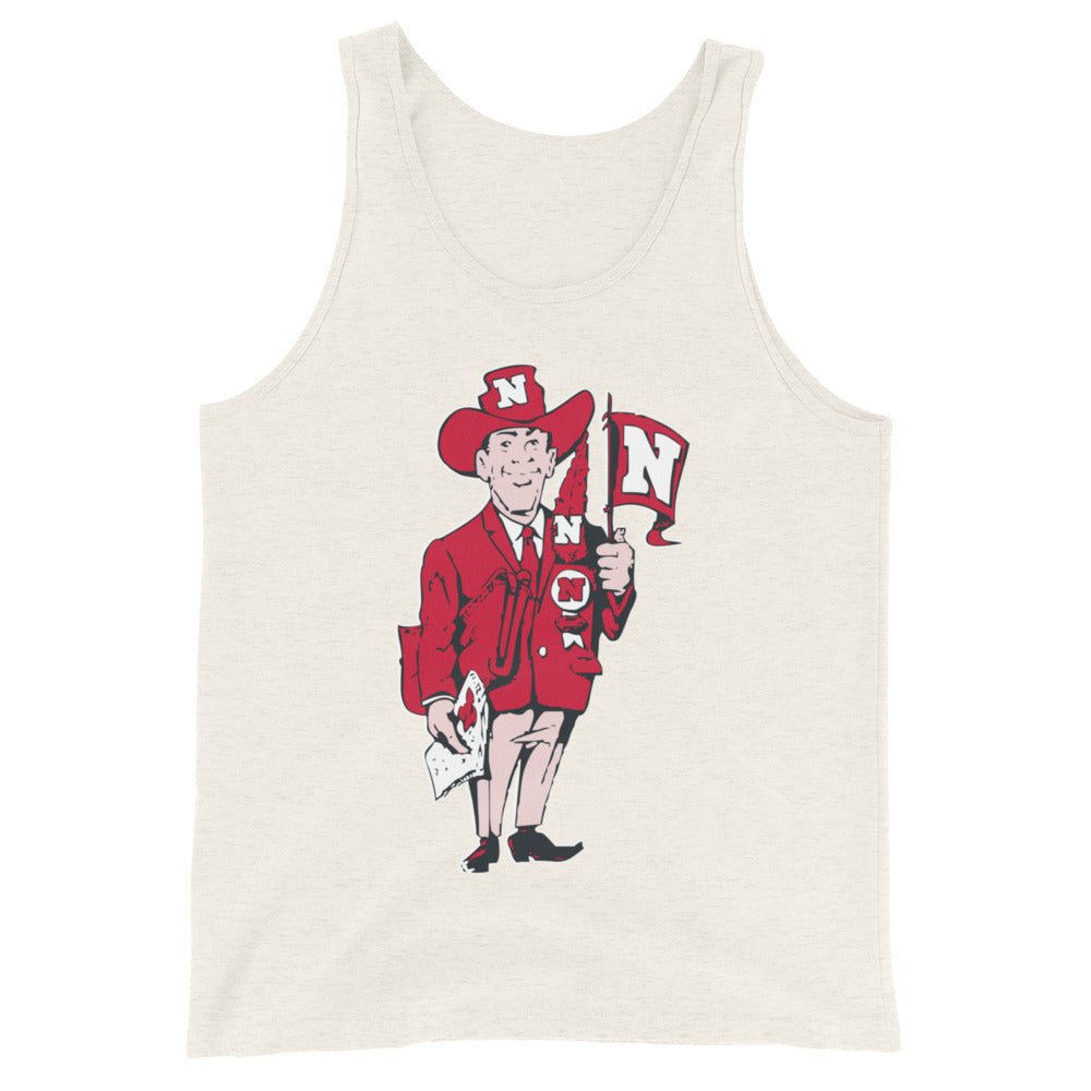 Vintage Nebraska Fan Men's Tank Top - 1965 Big Red Art Mens Tank Top - rivalryweek