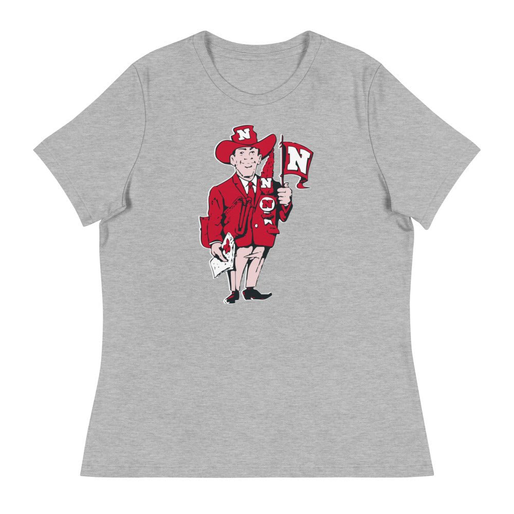 Vintage Nebraska Fan Women's Relaxed Shirt - 1965 Big Red Art W Relaxed T Shirt - rivalryweek