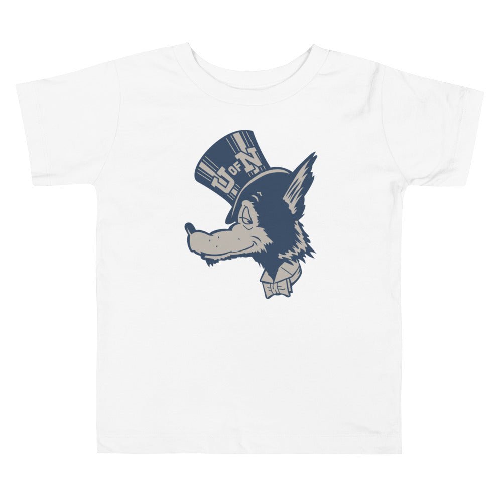 Vintage Nevada Toddler T Shirt - 1950s Dapper Wolf Art Toddler Staple Tee - rivalryweek