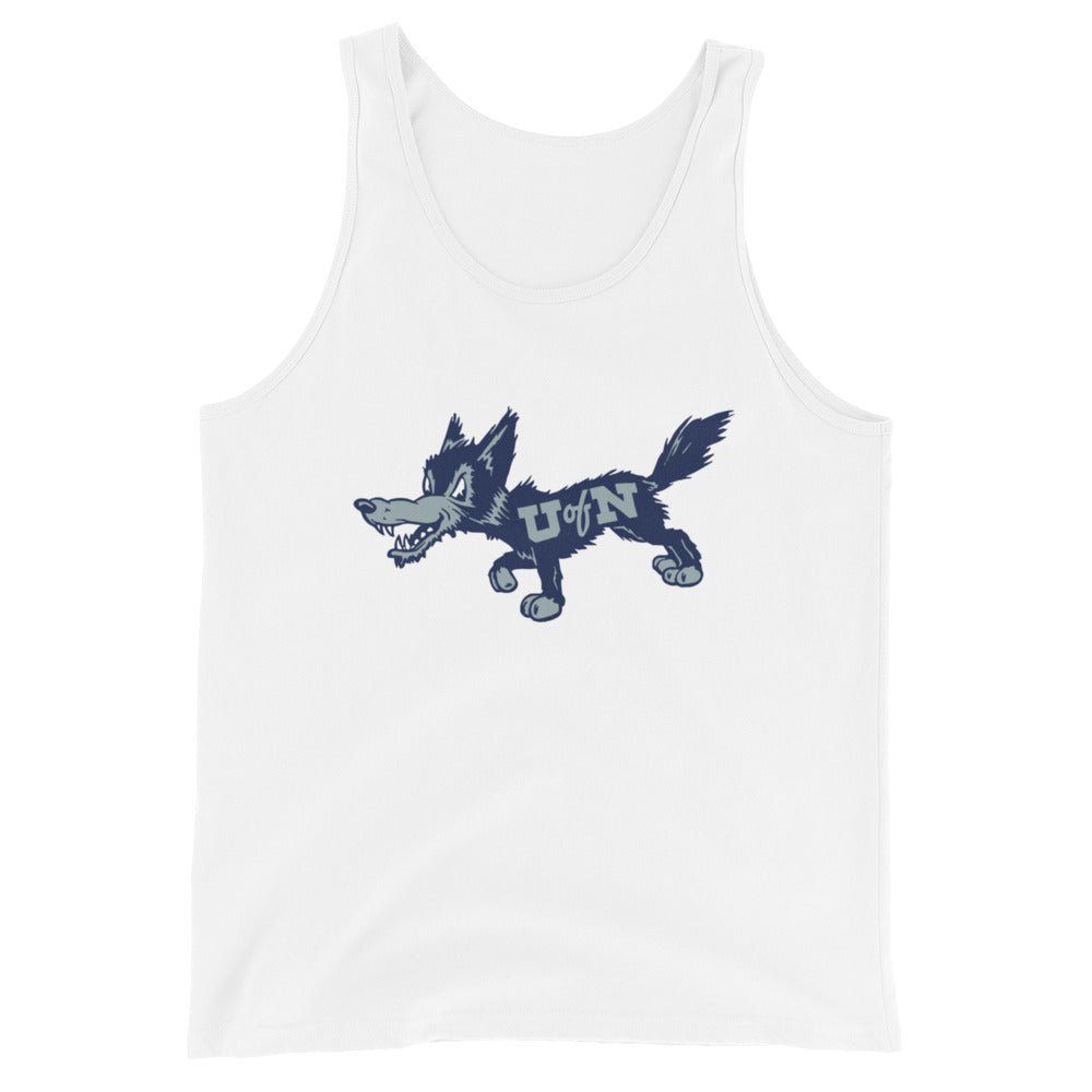 Vintage Nevada Wolfpack Men's Tank Top - 1940s U of N Wolfpack Mascot Art Mens Tank Top - rivalryweek