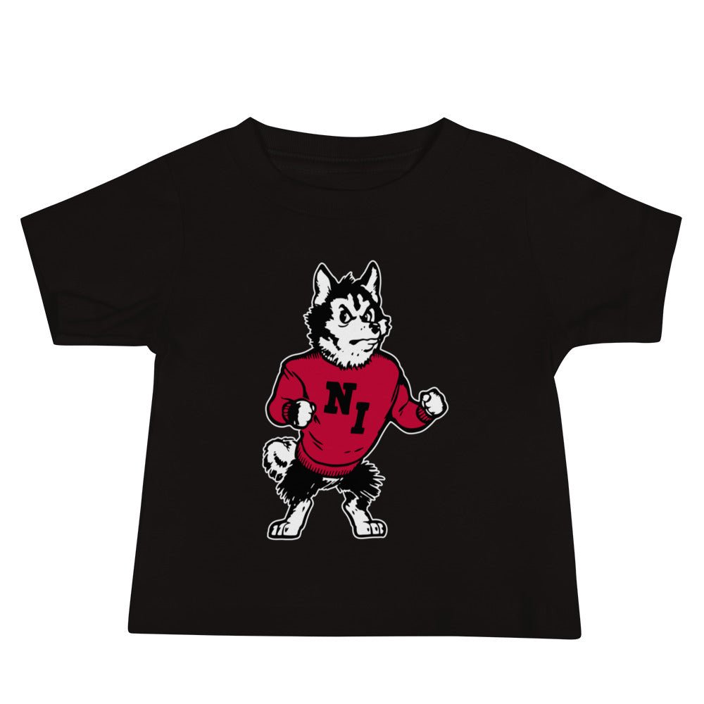 Vintage NIU Baby T Shirt - 1968 Strutting Husky Art Baby Staple Tee - Rivalry Week