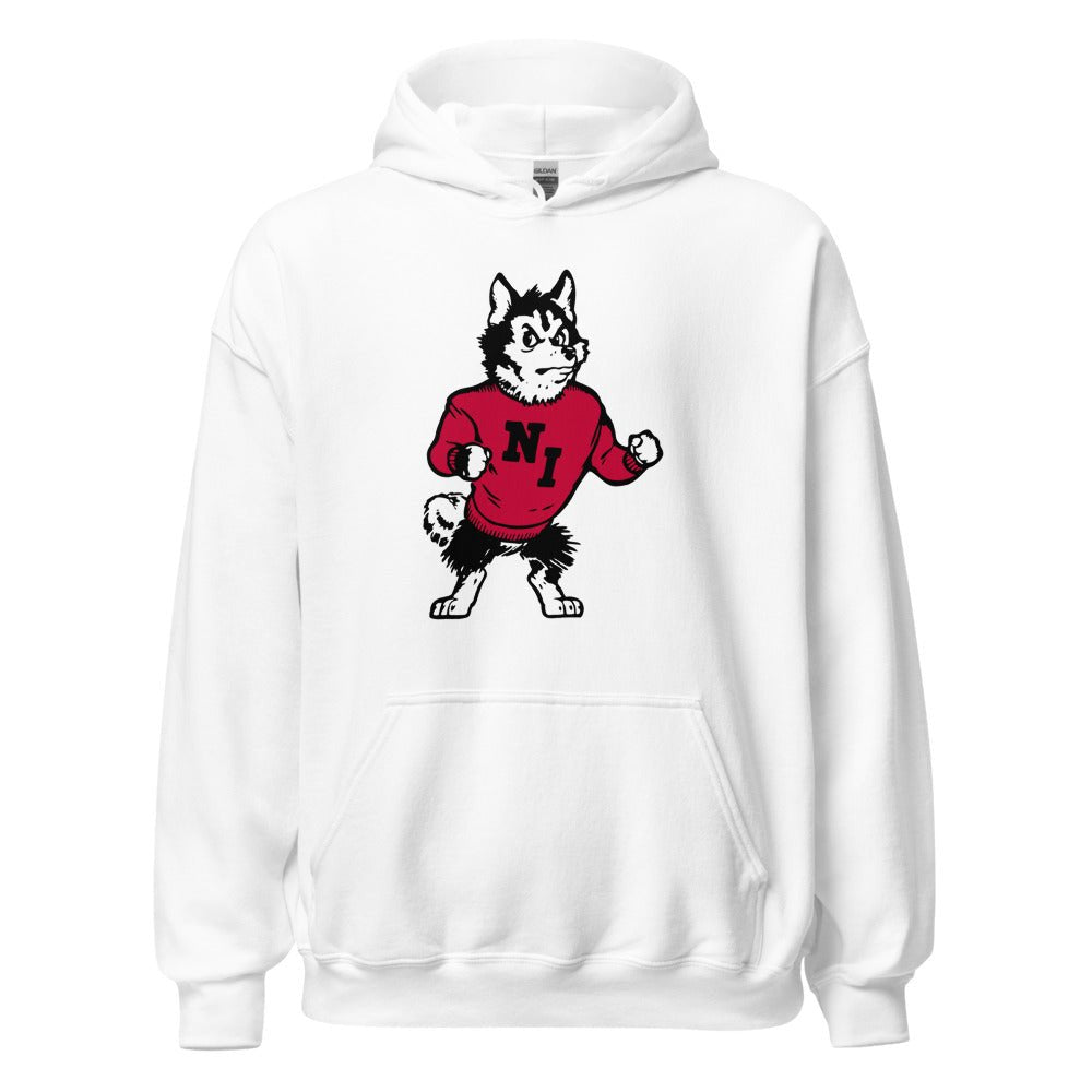 Vintage NIU Hoodie - 1968 Strutting Husky Art Hoodie - Rivalry Week