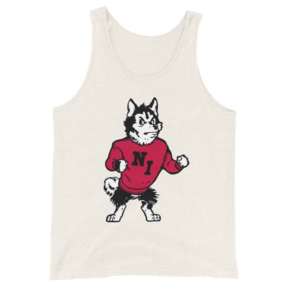 Vintage NIU Men's Tank Top - 1968 Strutting Husky Art Mens Tank Top - Rivalry Week