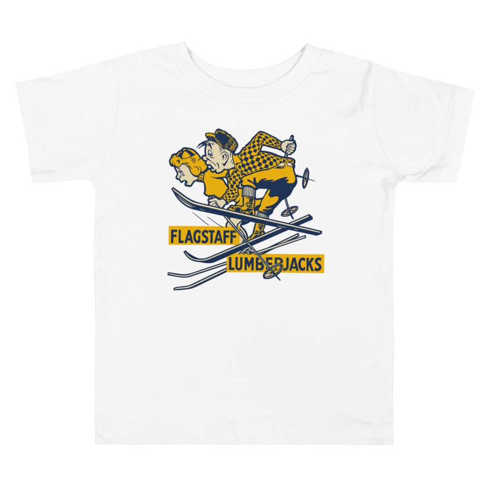 Vintage Northern Arizona Toddler T Shirt - 1950s Flagstaff Lumberjacks Art Toddler Staple Tee - Rivalry Week