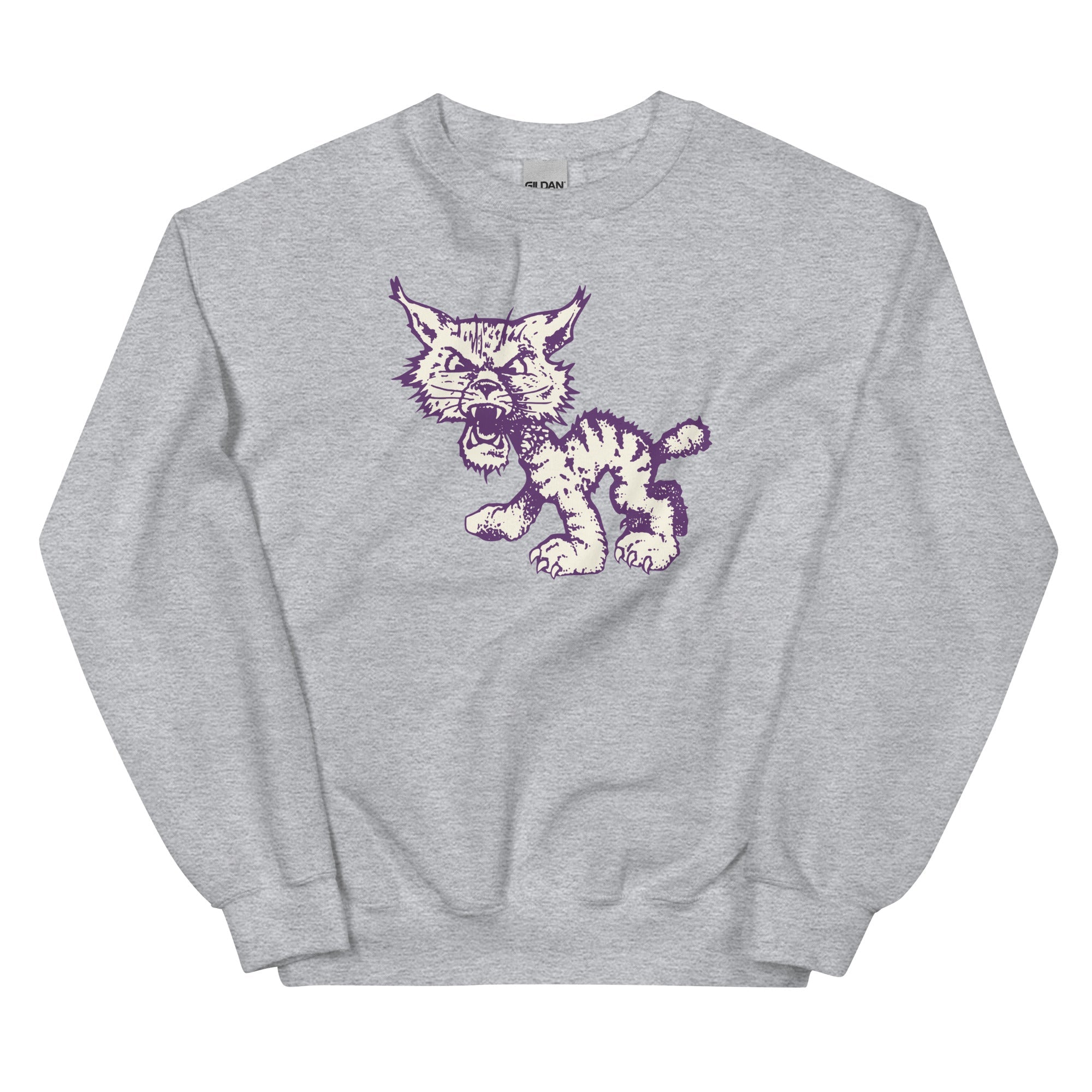 Vintage Northwestern Crew Neck Sweatshirt - 1950's Wildcats Art Sweatshirt - rivalryweek