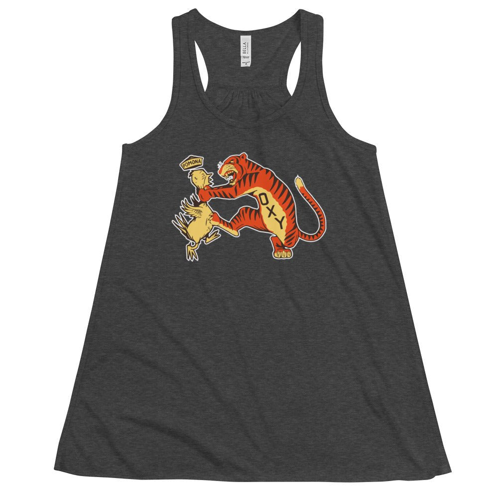 Vintage Occidental College Rivalry Women's Flowy Tank Top - 1930s Tigers vs. Pomona Art W Tank Top - rivalryweek