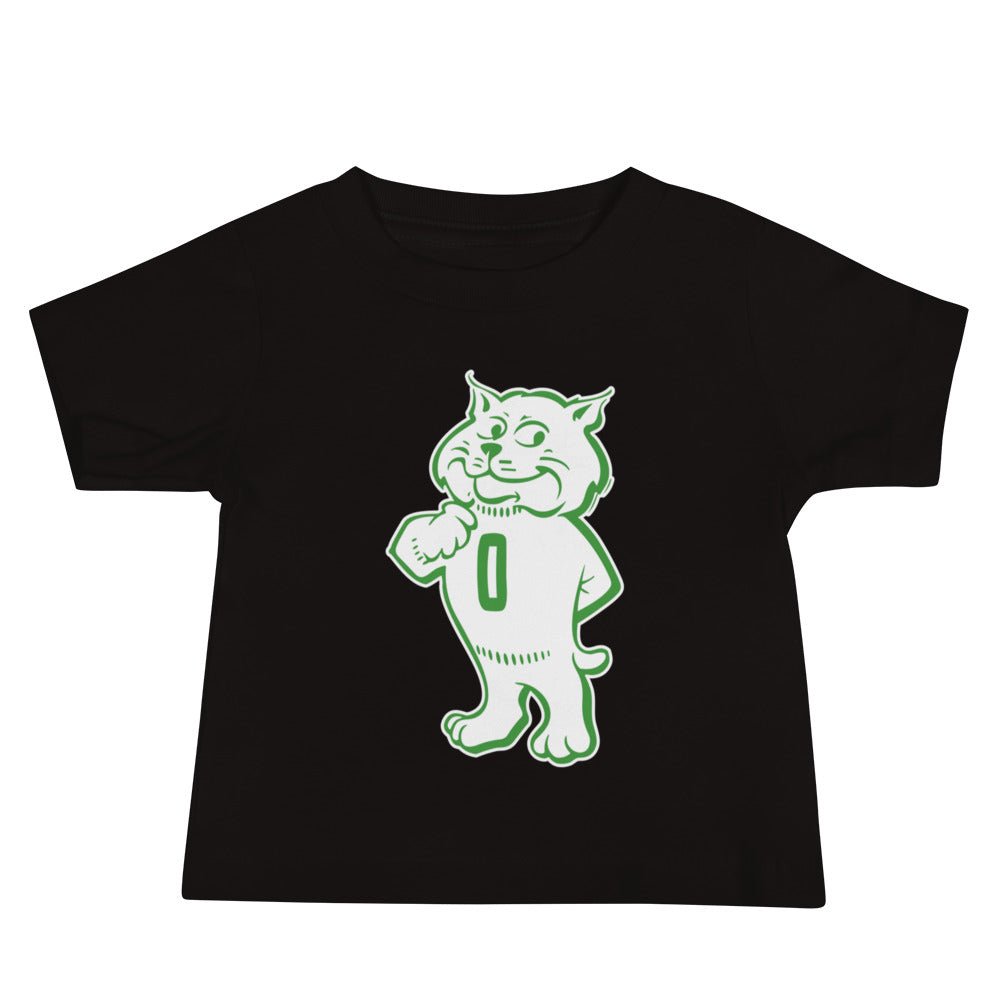 Vintage Ohio Mascot Baby T Shirt - 1960s Proud Bobcat Art Baby Staple Tee - Rivalry Week