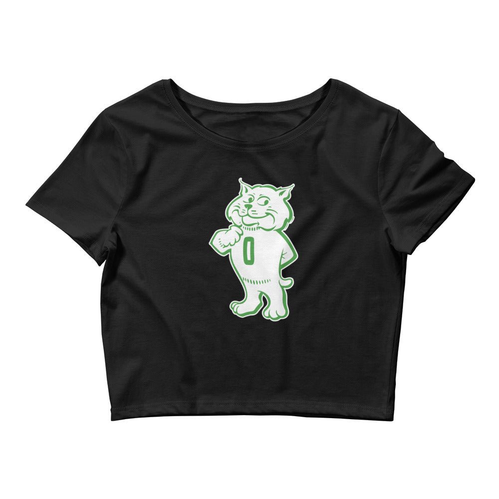 Vintage Ohio Mascot Crop Top - 1960s Proud Bobcat Art Crop Top - Rivalry Week