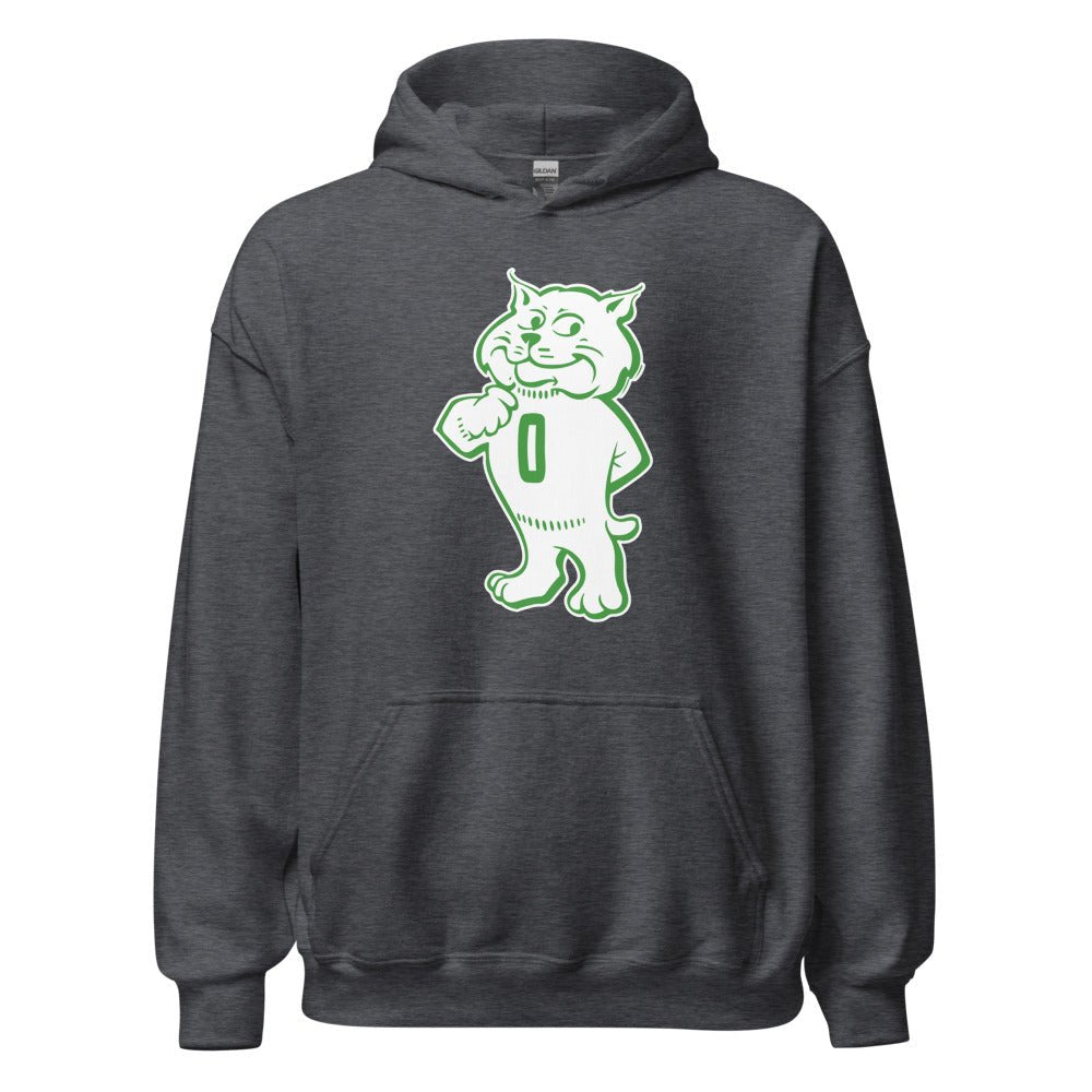 Vintage Ohio Mascot Hoodie - 1960s Proud Bobcat Art Hoodie - Rivalry Week