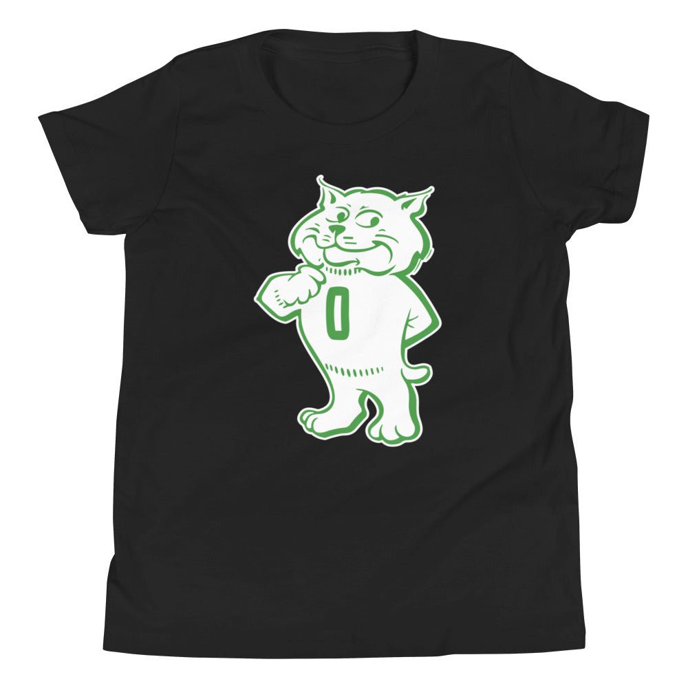 Vintage Ohio Mascot Kids Youth Shirt - 1960s Proud Bobcat Art Youth Staple Tee - Rivalry Week