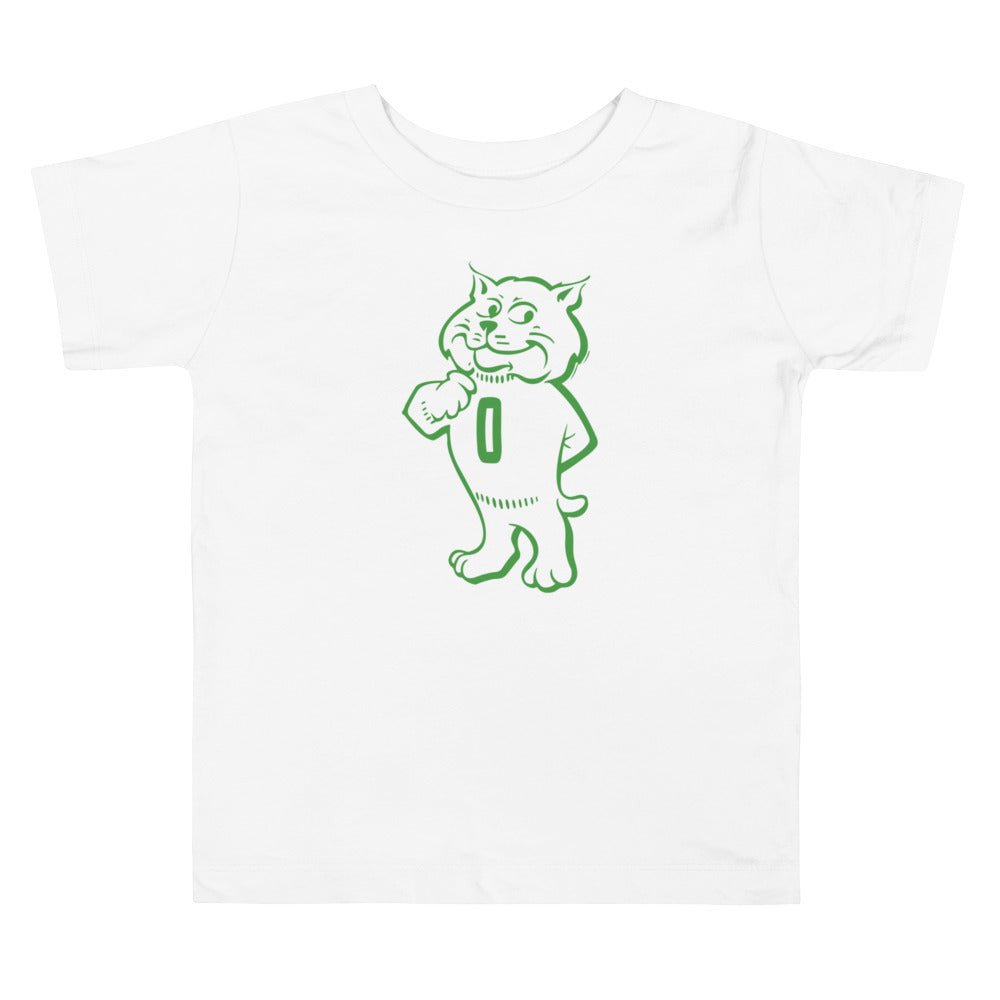 Vintage Ohio Mascot Toddler T Shirt - 1960s Proud Bobcat Art Toddler Staple Tee - Rivalry Week