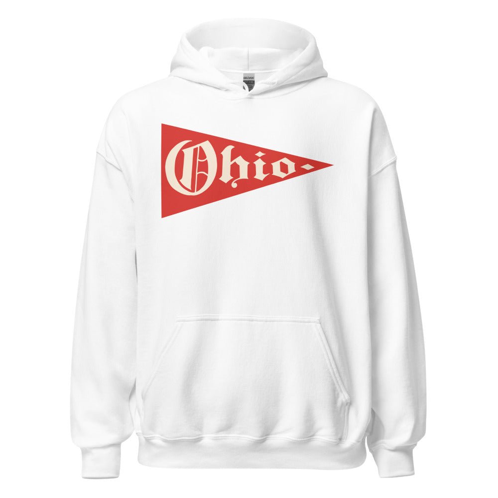 Vintage Ohio State Hoodie - 1960s Ohio Pennant Art Hoodie - Rivalry Week