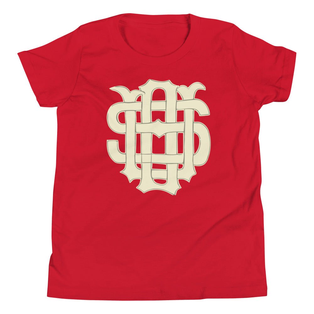 Vintage Ohio State Kids Youth Shirt - 1920's OSU Monogram Art Youth Staple Tee - Rivalry Week