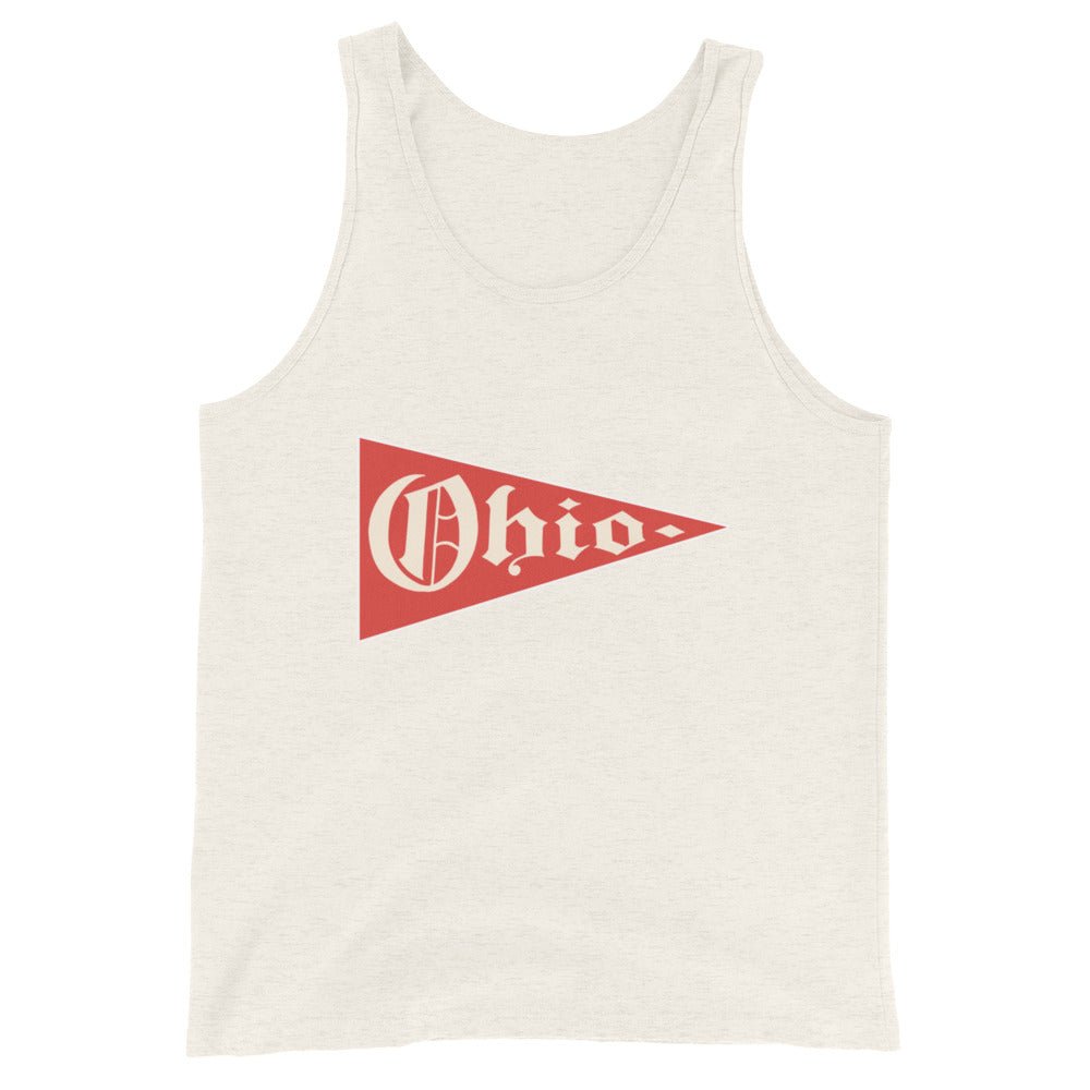 Vintage Ohio State Men's Tank Top - 1960s Ohio Pennant Art Mens Tank Top - Rivalry Week