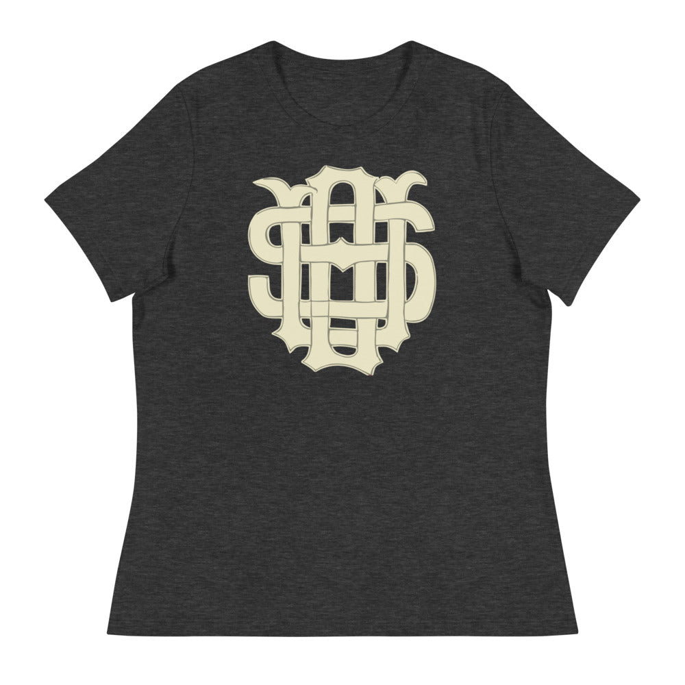 Vintage Ohio State Women's Relaxed Shirt - 1920's OSU Monogram Art W Relaxed T Shirt - Rivalry Week