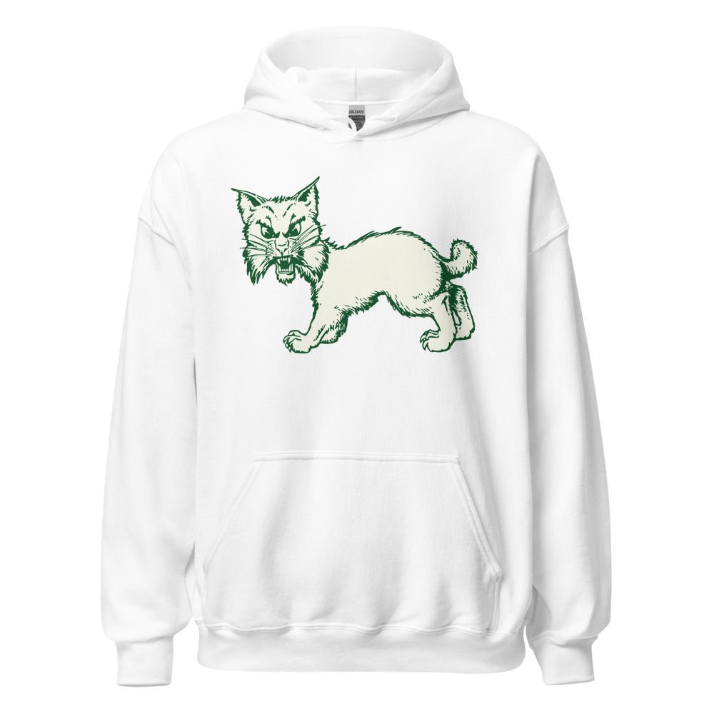 Vintage Ohio University Hoodie - 1950s All Fours Bobcat Art Hoodie - rivalryweek