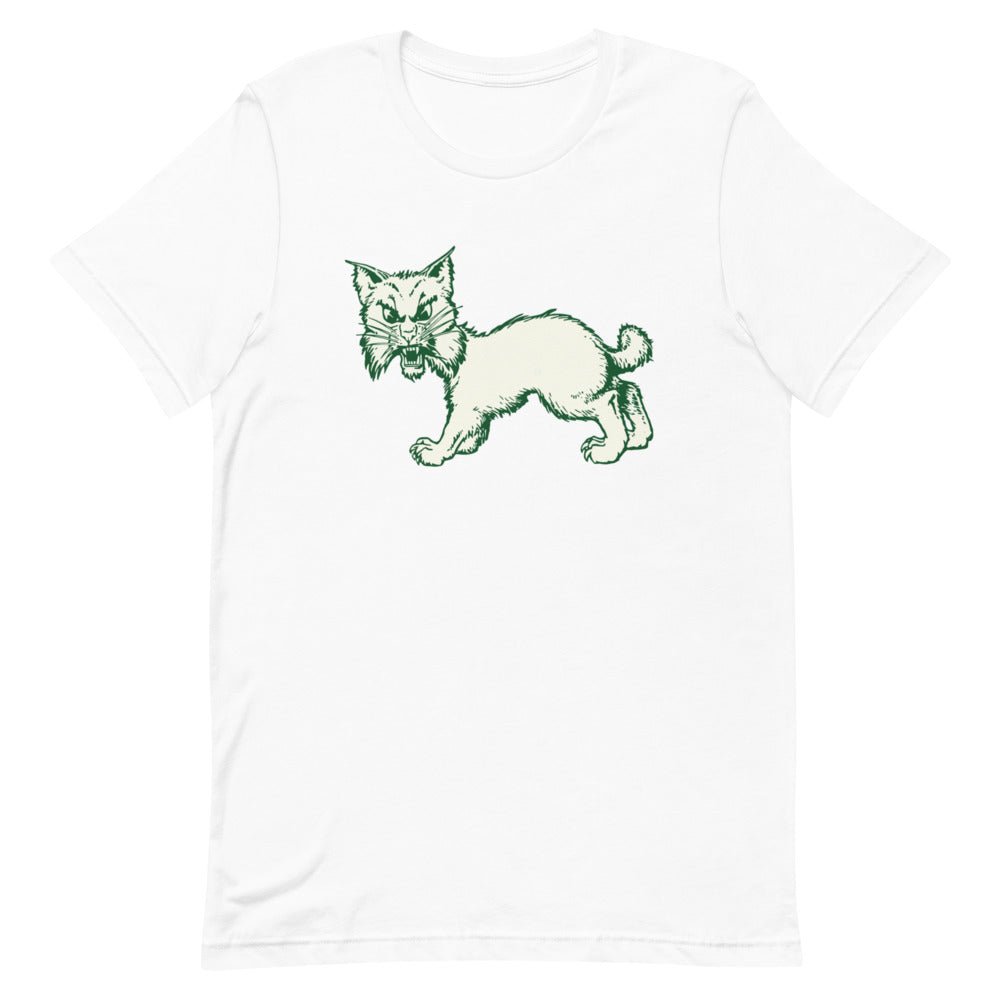 Vintage Ohio University Shirt - 1950s All Fours Bobcat Art Shirt - rivalryweek