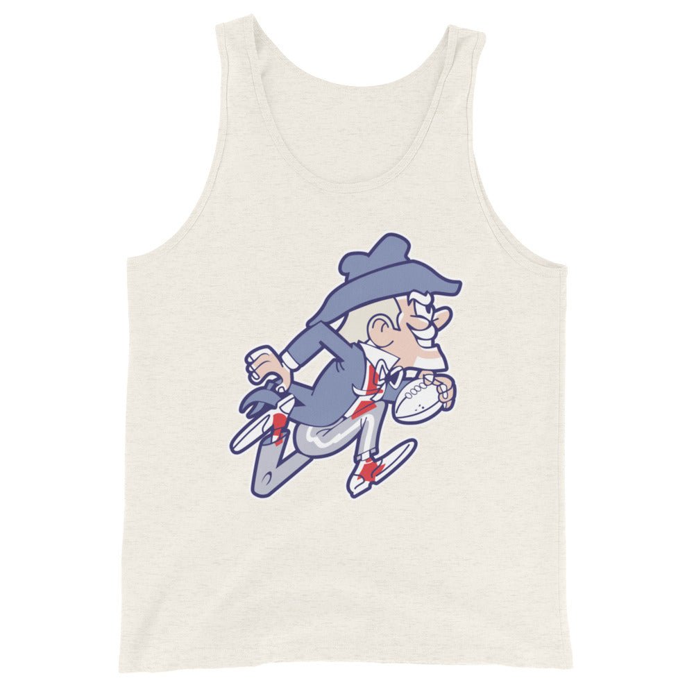 Vintage Ole Miss Football Men's Tank Top - 1950s Running Colonel Reb Art Mens Tank Top - rivalryweek