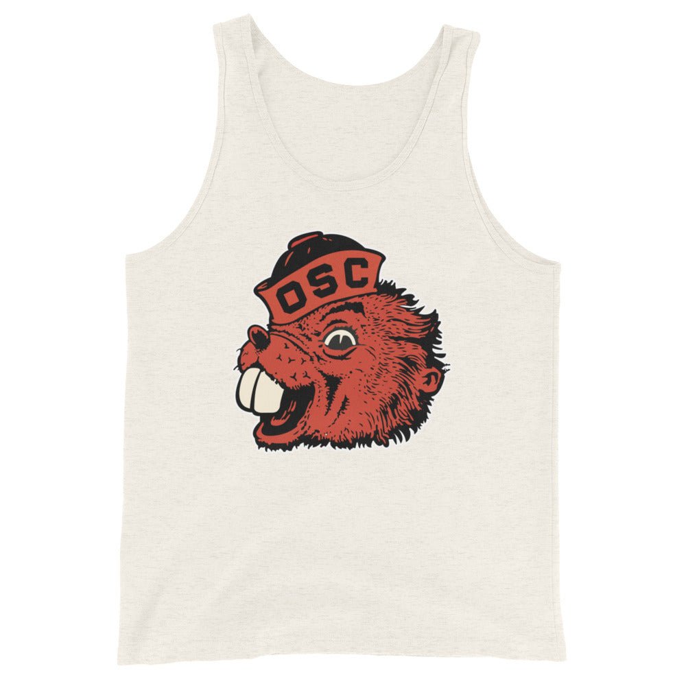 Vintage Oregon State Men's Tank Top - 1951 Sailor Beaver Art Mens Tank Top - rivalryweek