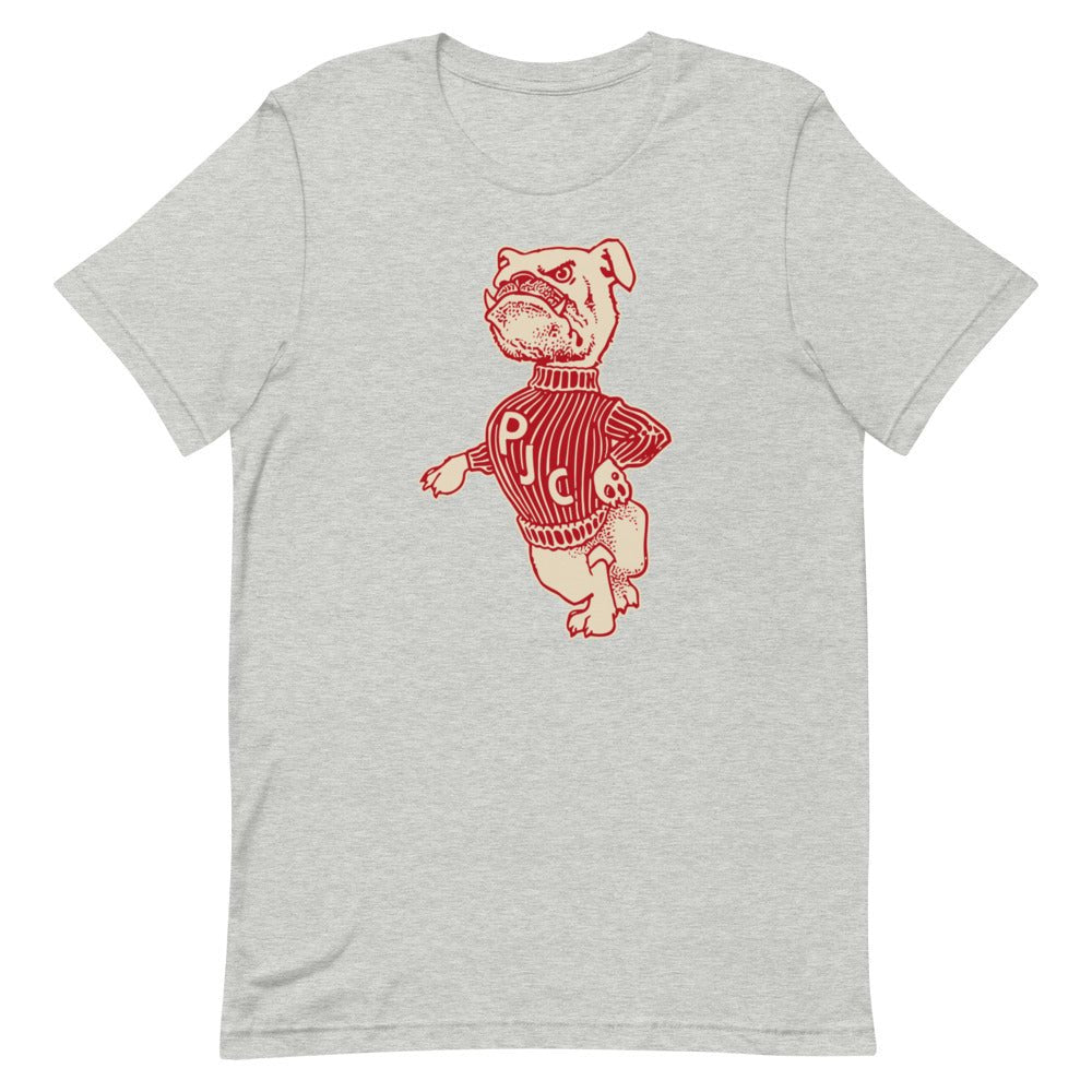 Vintage Pasadena City College (fka PJC) Shirt - 1940s Varsity Bulldog Art Shirt - rivalryweek