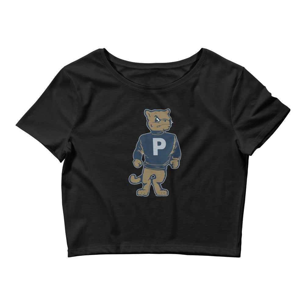 Vintage Penn State Mascot Crop Top - 1950s Varsity Lion Art Crop Top - rivalryweek