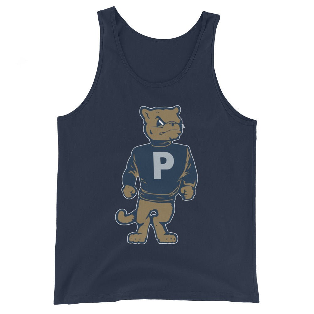 Vintage Penn State Mascot Men's Tank Top - 1950s Varsity Lion Art Mens Tank Top - rivalryweek