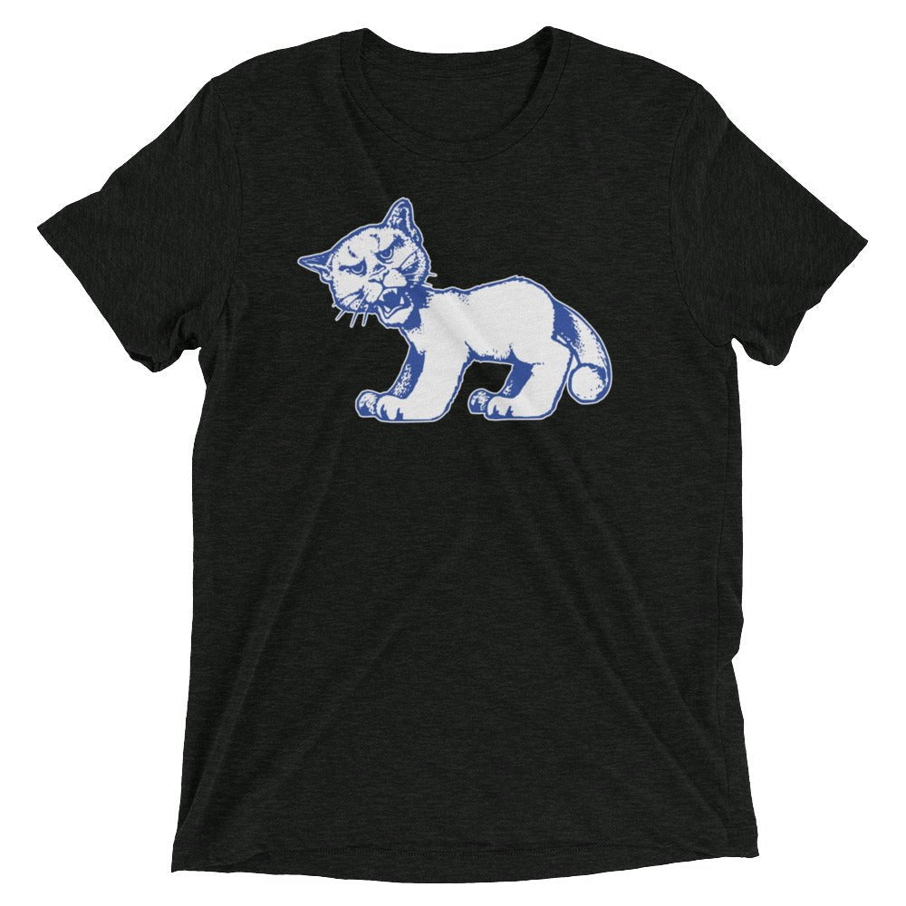 Vintage Penn State Mascot Tri-Blend Shirt - 1950s All Fours Nittany Lion Art Tri-Blend - rivalryweek