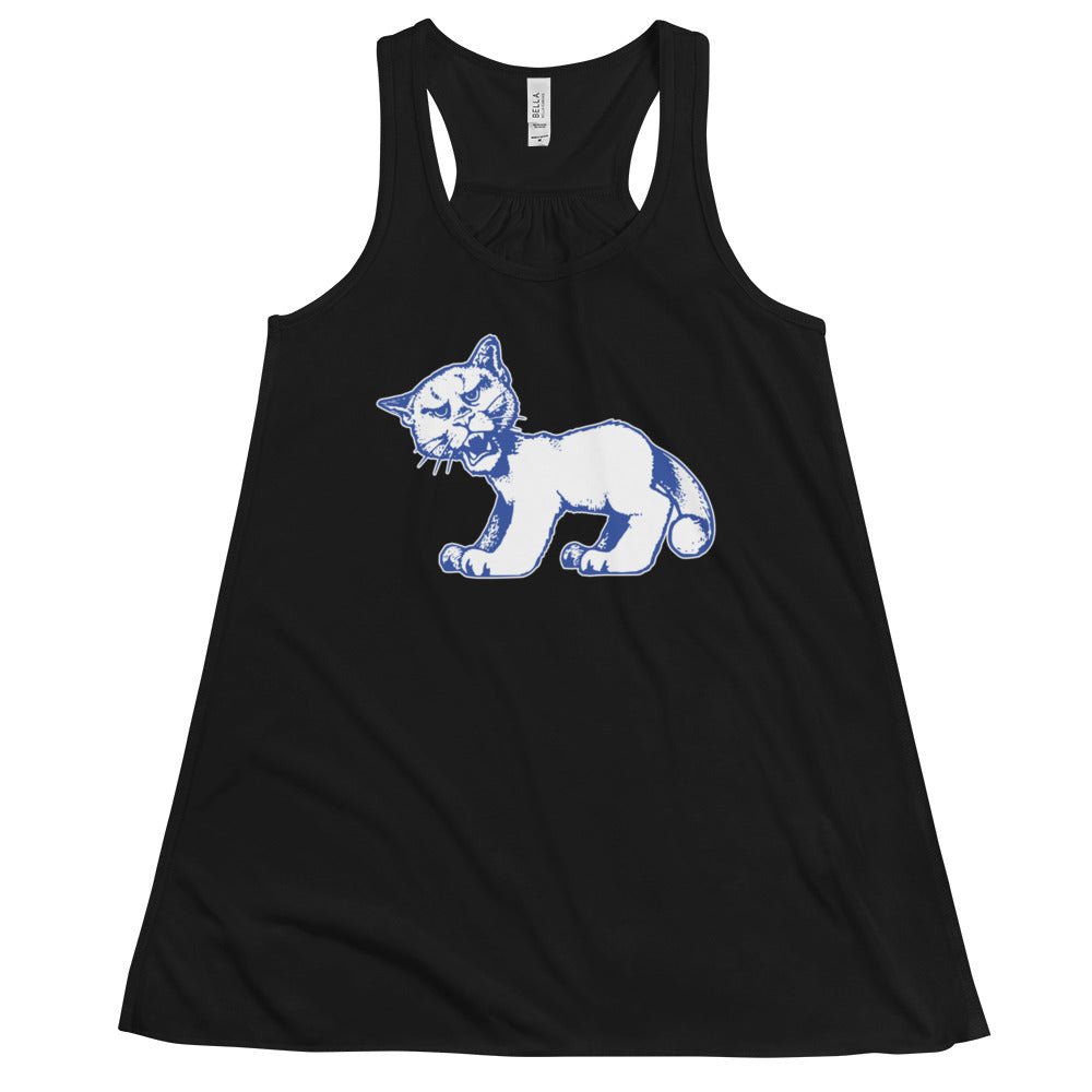 Vintage Penn State Mascot Women's Flowy Tank Top - 1950s All Fours Nittany Lion Art W Tank Top - rivalryweek