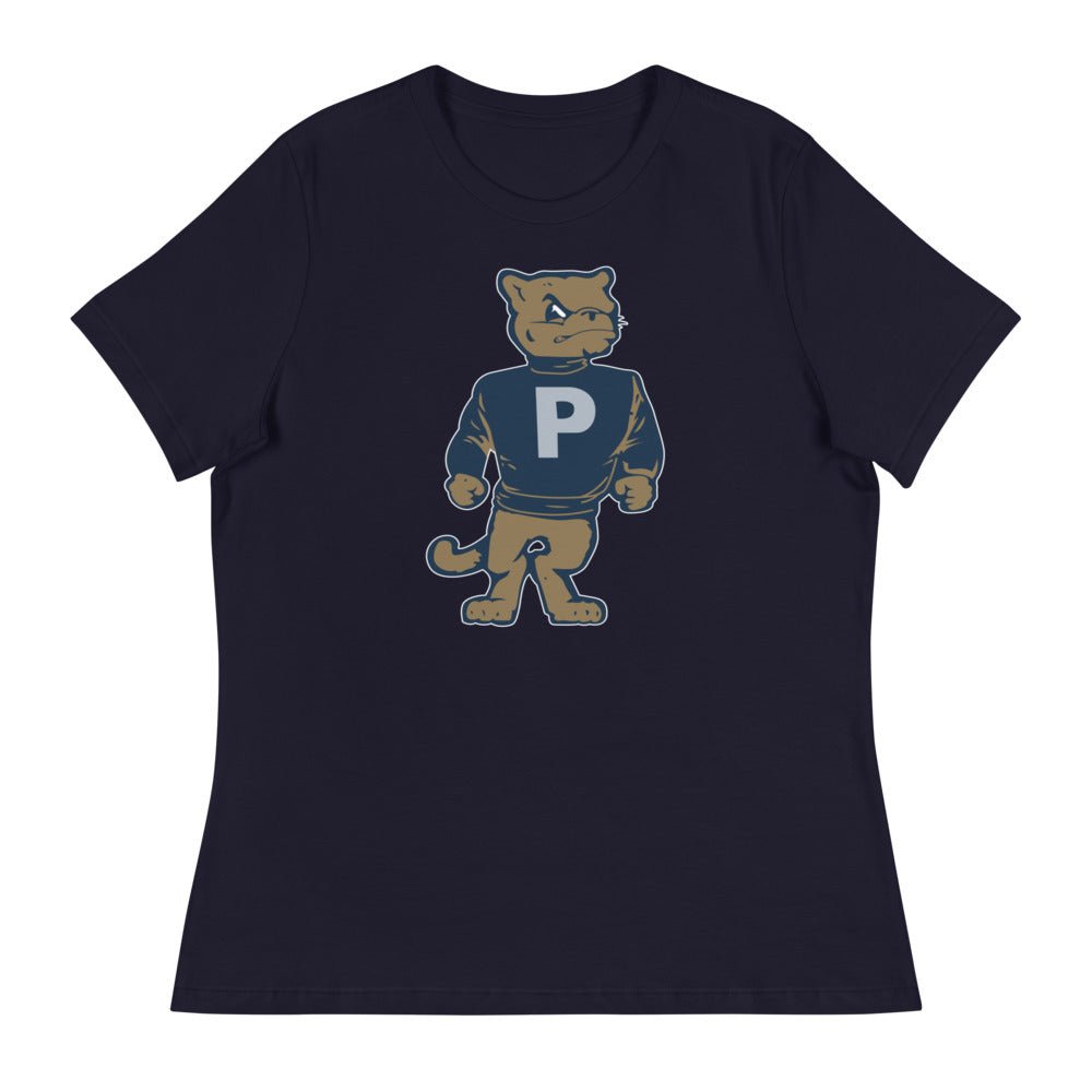 Vintage Penn State Mascot Women's Relaxed Shirt - 1950s Varsity Lion Art W Relaxed T Shirt - rivalryweek