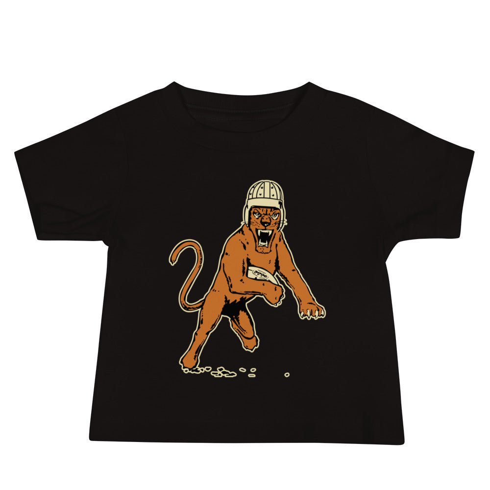 Vintage Pitt Football Baby T Shirt - 1940s Panther Football Mascot Art Baby Staple Tee - Rivalry Week