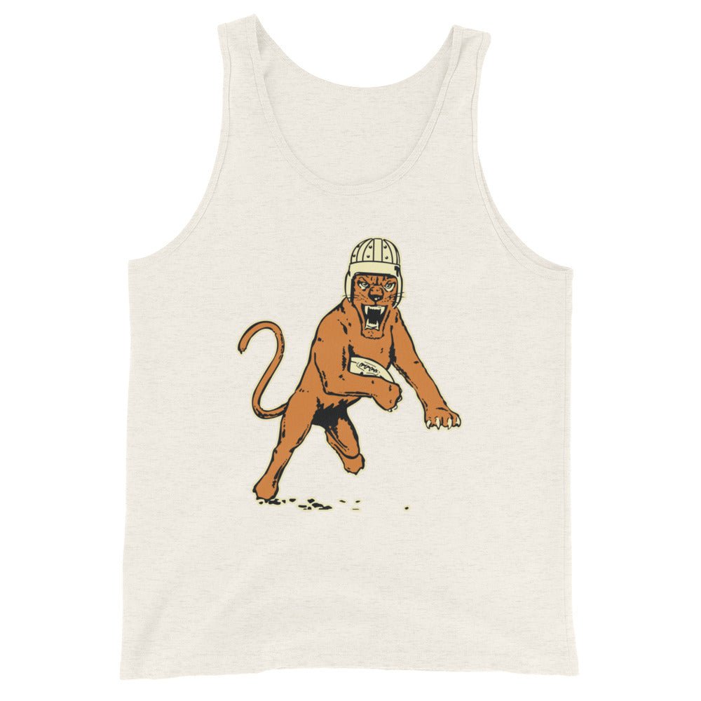 Vintage Pitt Football Men's Tank Top - 1940s Panther Football Mascot Art Mens Tank Top - Rivalry Week