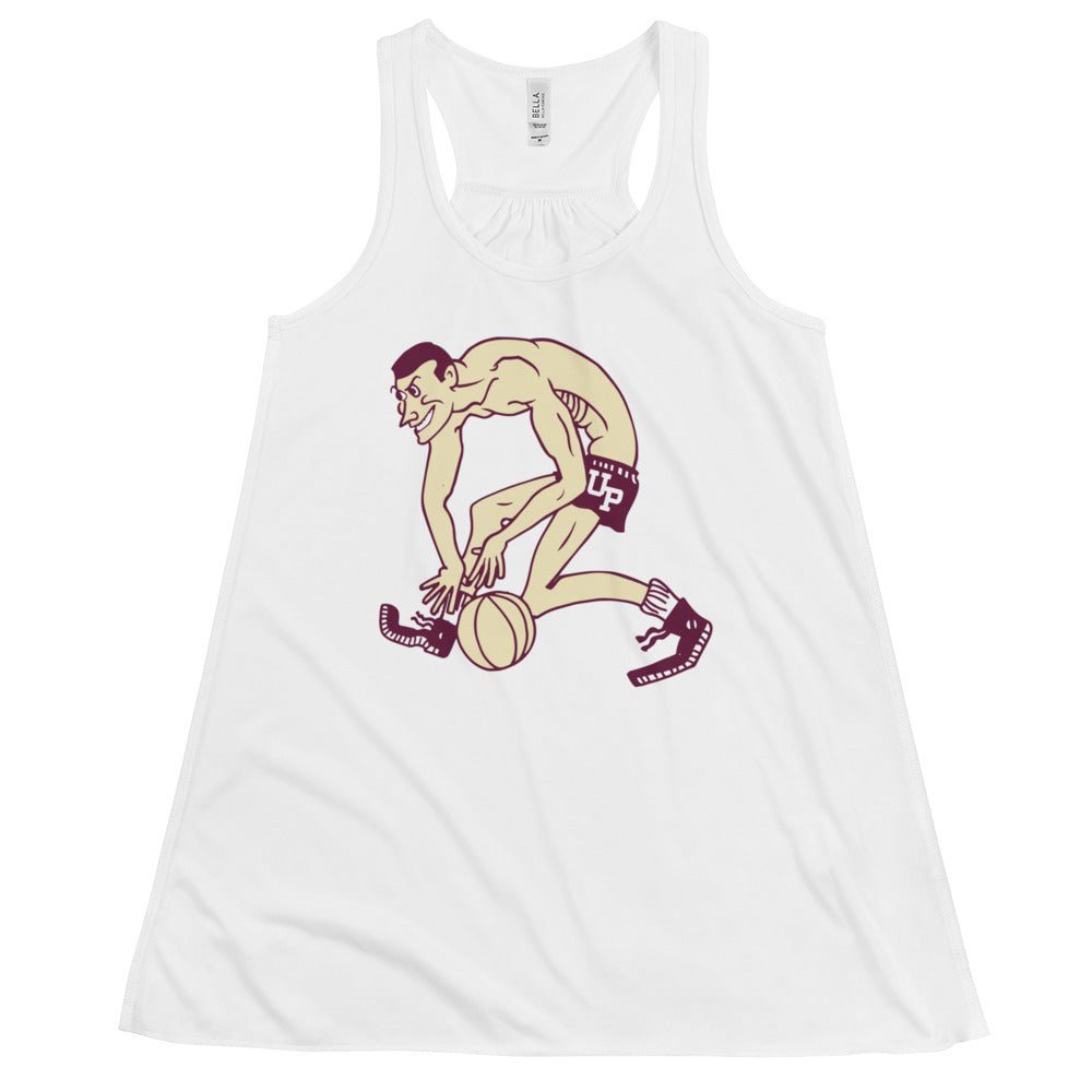 Vintage Portland Pilots Basketball Women's Flowy Tank Top - 1940s Double Dribble Art W Tank Top - Rivalry Week