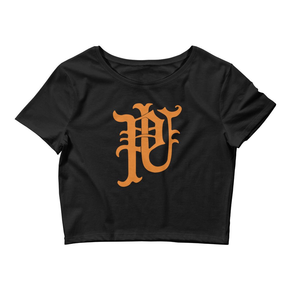 Vintage Princeton Crop Top - 1930s PU Monogram Art Crop Top - Rivalry Week