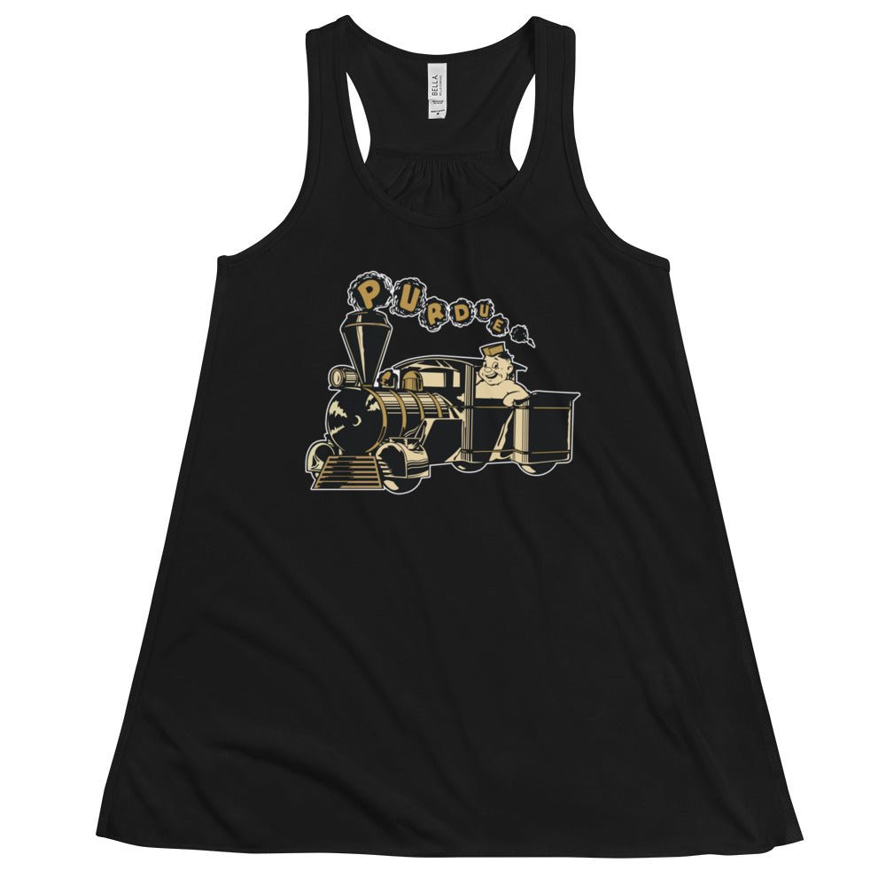 Vintage Purdue Women's Flowy Tank Top - 1940s Conductor Pete Art W Tank Top - rivalryweek