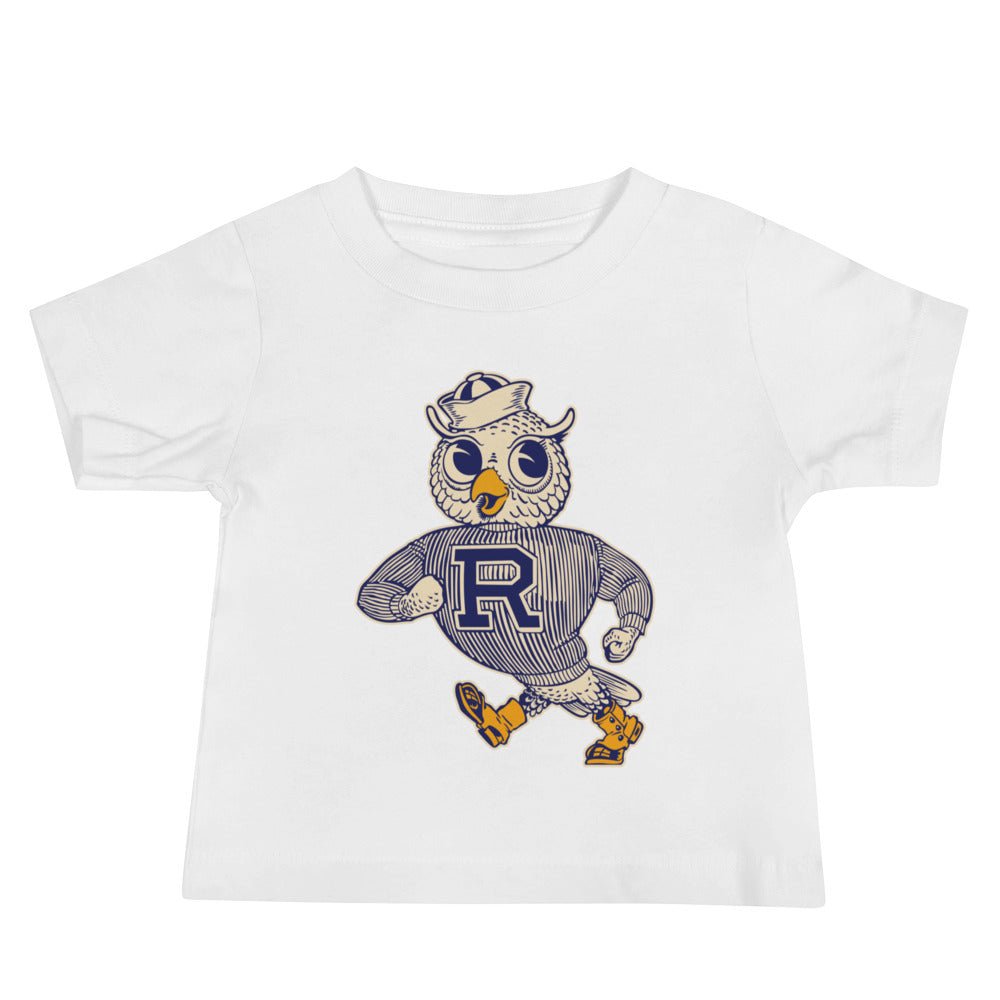 Vintage Rice Baby T Shirt - 1950s Strutting Sailor Owl Art Baby Staple Tee - rivalryweek