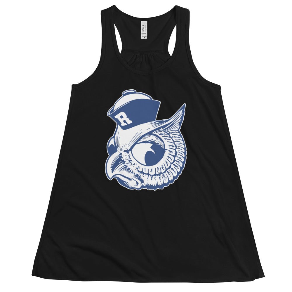 Vintage Rice Owls Women's Flowy Tank Top - 1950 Sailor Owl Art W Tank Top - rivalryweek