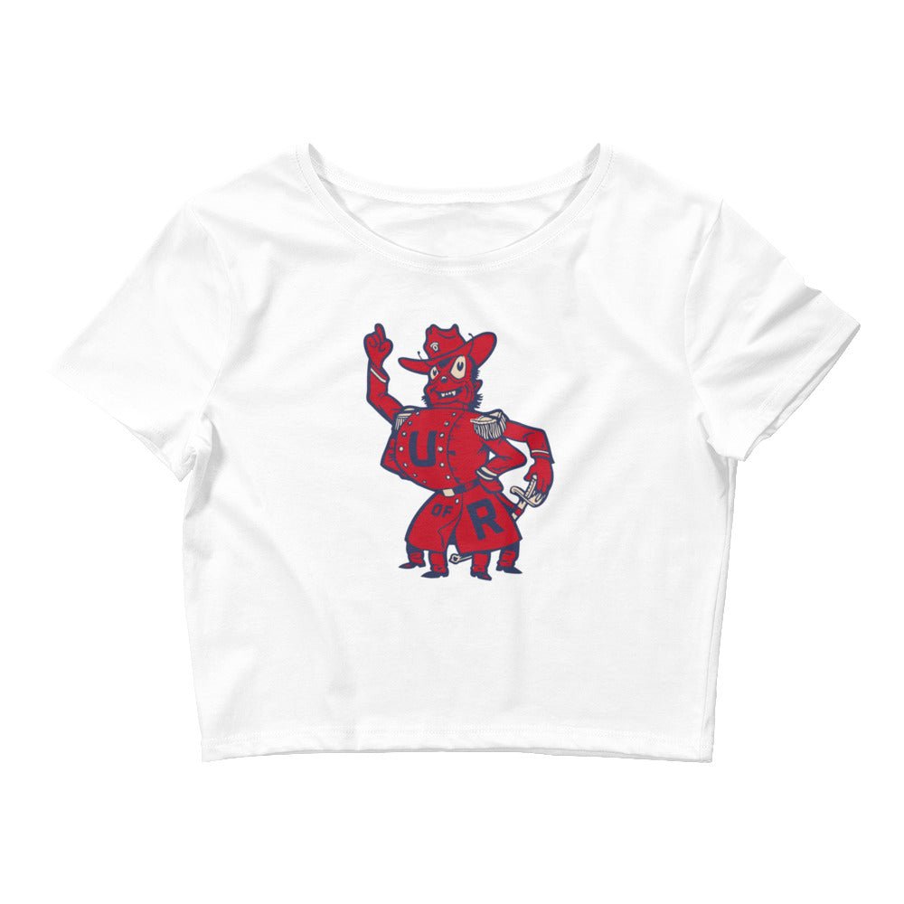 Vintage Richmond Spiders Crop Top - 1950s Captain Spider Art Crop Top - Rivalry Week