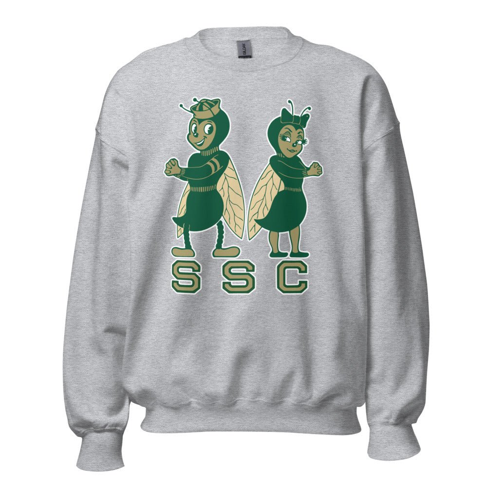 Vintage Sacramento State Crew Neck Sweatshirt - 1950s Hornets in Love Art Sweatshirt - Rivalry Week