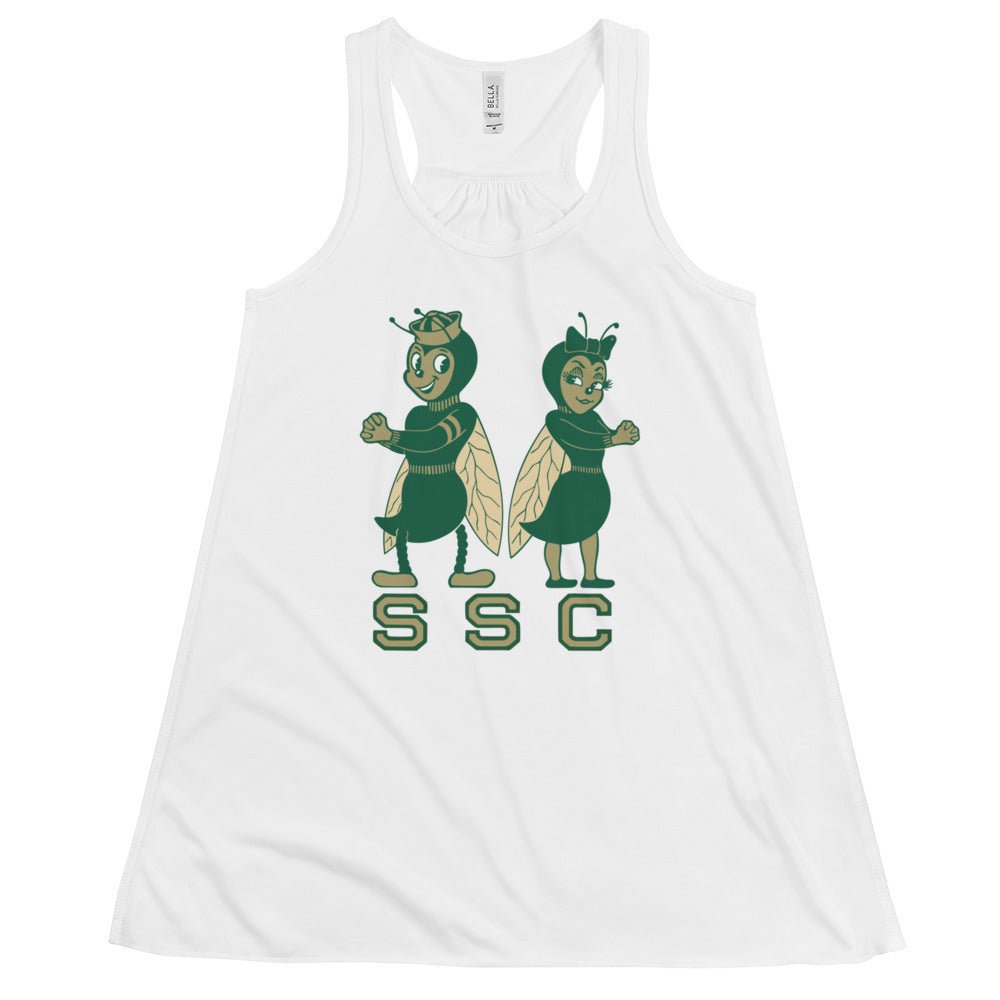 Vintage Sacramento State Women's Flowy Tank Top - 1950s Hornets in Love Art W Tank Top - Rivalry Week