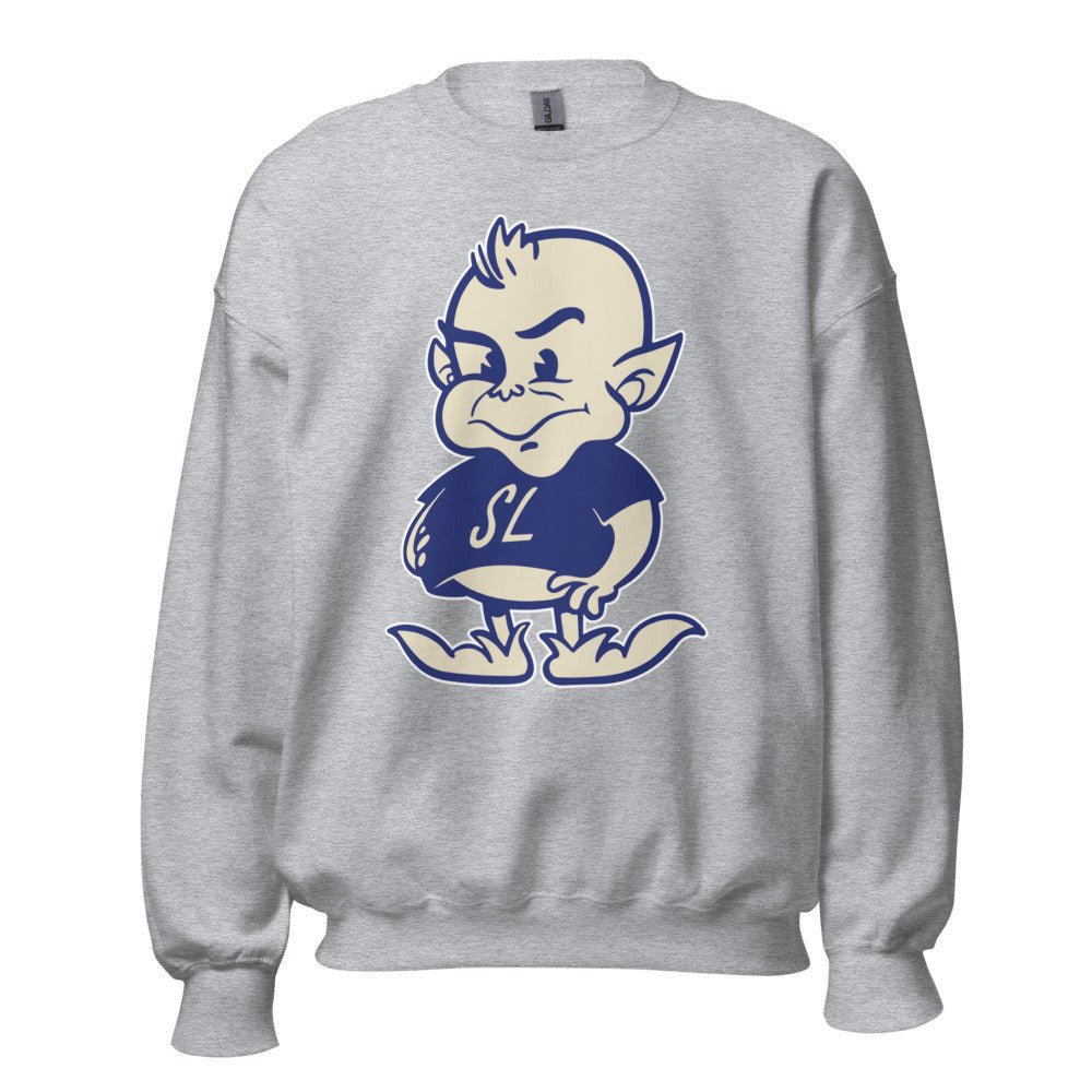 Vintage Saint Louis Crew Neck Sweatshirt - 1950s Lil' Billekin Art Sweatshirt - Rivalry Week